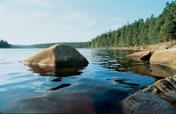 哈茨山（Harz）中的蓄水坝